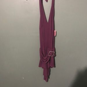 Allen b  open back sexy halter